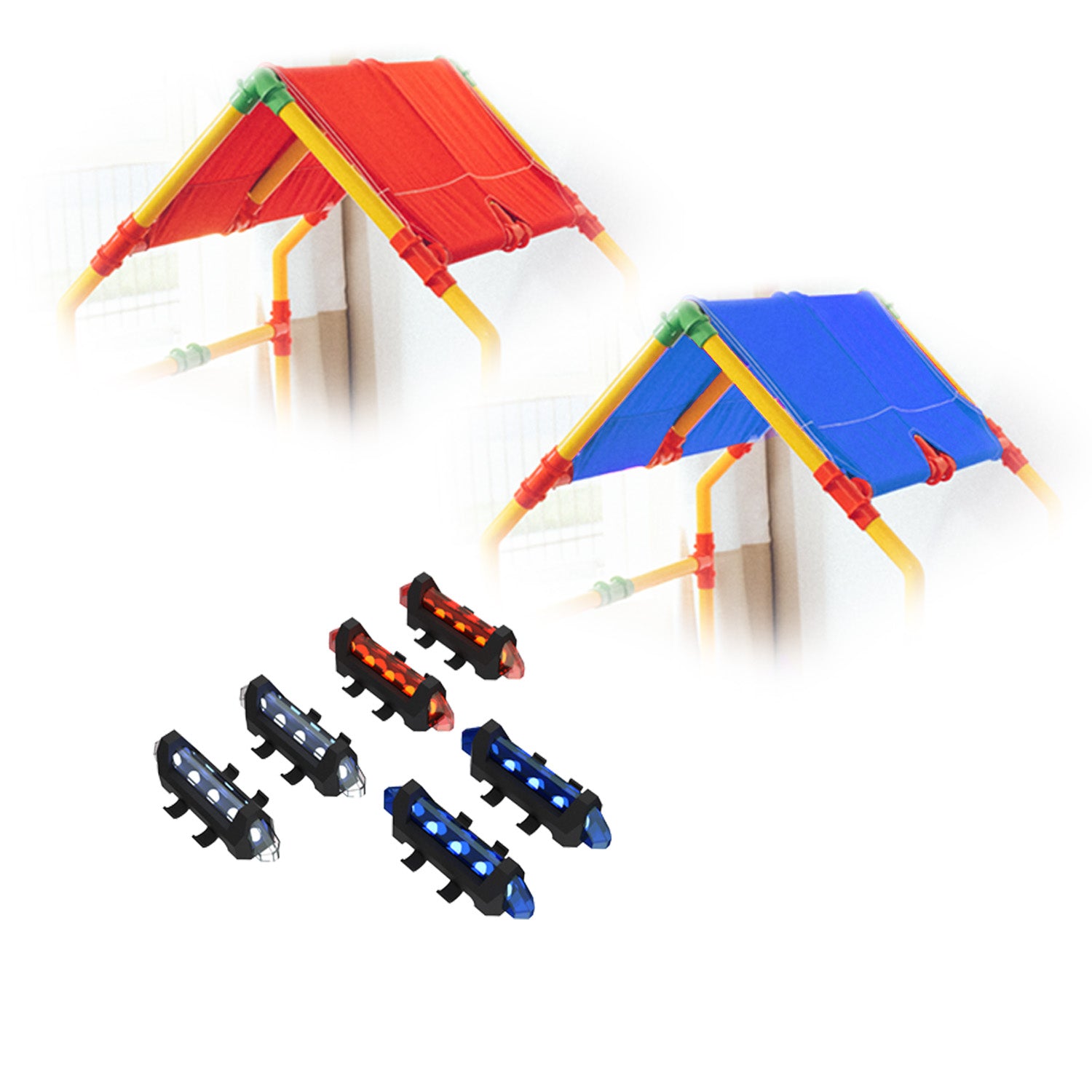 Accessory Kit (LEDs + Blue & Red Canvas Kits) - TubeLox product image