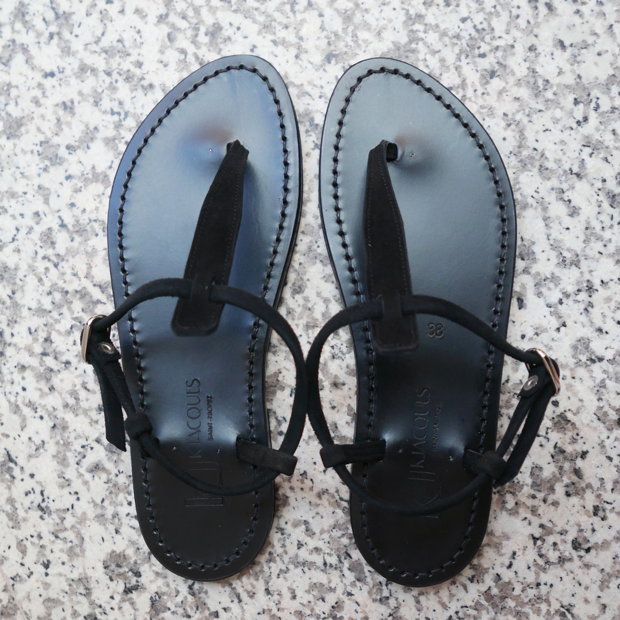 Picon Suede Sandals in Black - EXCLUSIVE – Misia