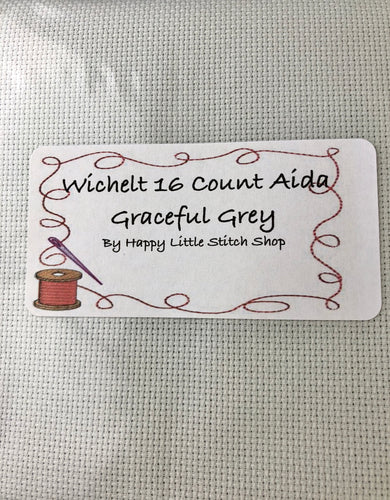 Cross Stitch Cloth - Wichelt Aida - 14 Count - Graceful Grey – Happy Little  Stitch Shop
