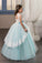 2022 Ball Gown Scoop With Applique Flower Girl Dresses Tulle P58772SD