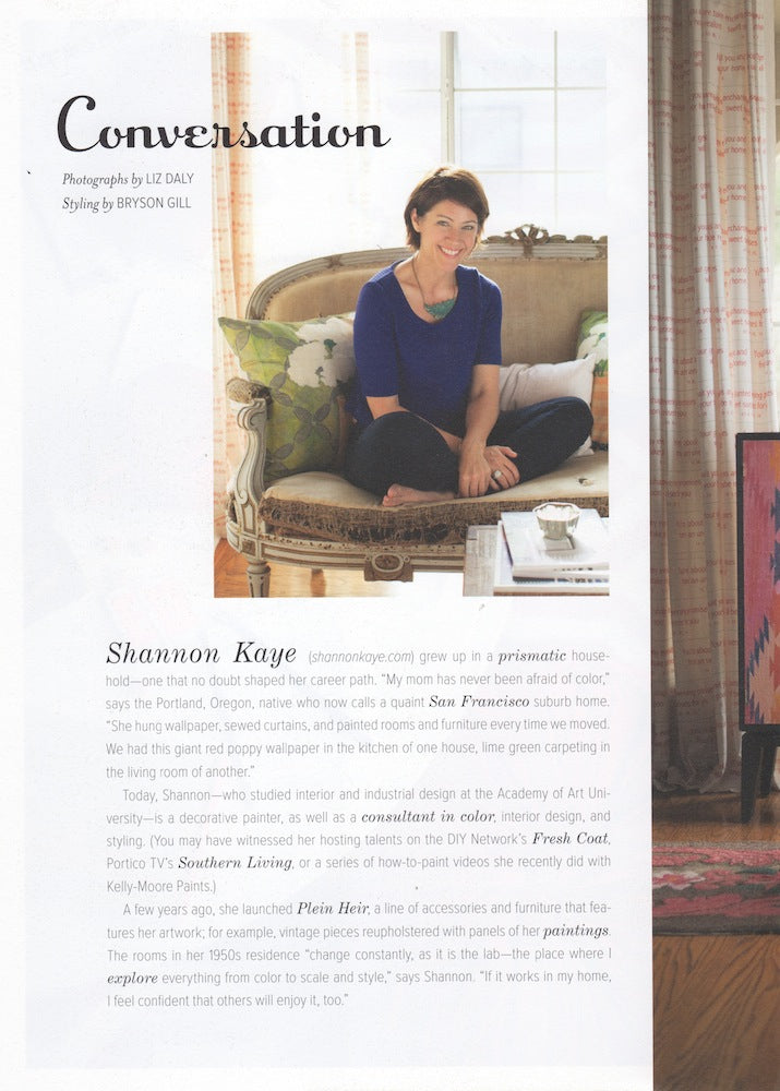 shannon kaye, anthology, anthology magazine, liz daly, bryson gill, color specialist, color expert, plein heir, floral pillows
