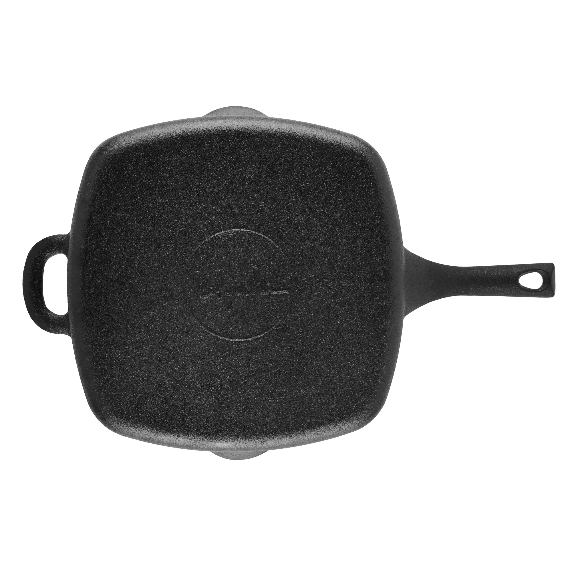 10 Inch Pre Seasoned Cast Iron Grill Pan With Helper Handle And Pour S Potsandpans 