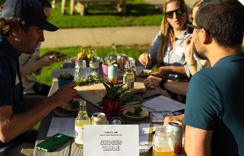 Grilled Cheese Smackdown judges' table