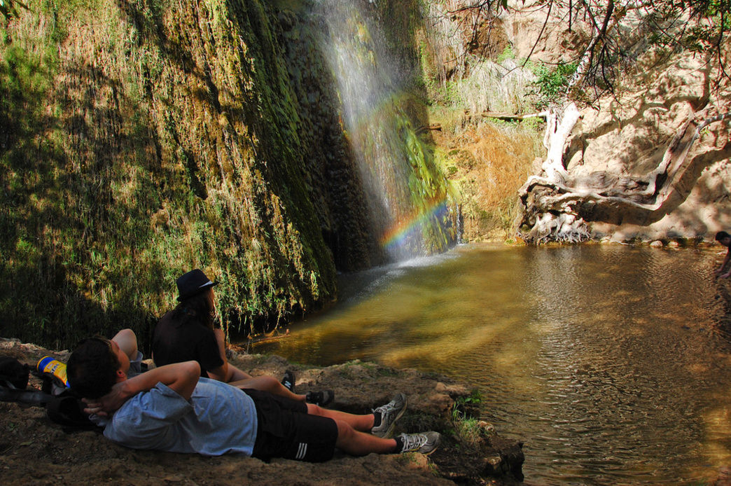 Relaxing at Escondido Falls