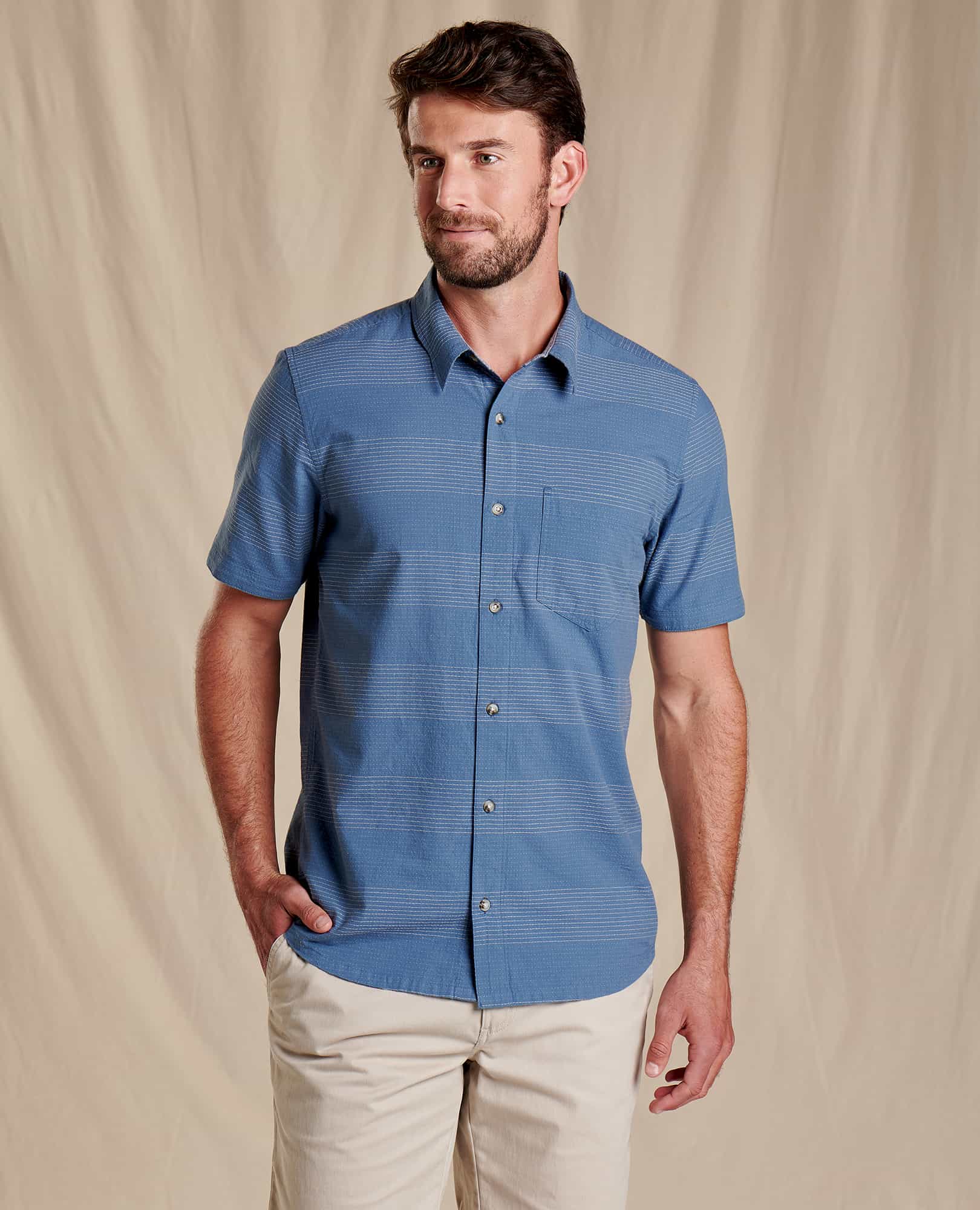 Men S Airlift Short Sleeve Shirt Slim Button Shirt By Toad Co