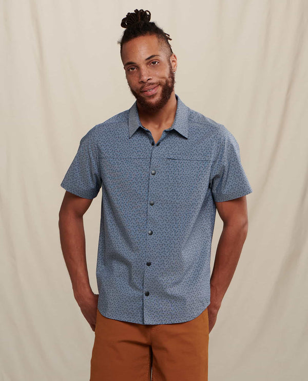 Men's Short Sleeve Hemp Linen Button Down Shirt - Vital Hemp, Inc.