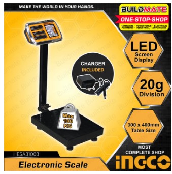 Buy online Electric Scale 300kg (HESA33003) INGCO from GZ Industrial  Supplies in Nigeria.