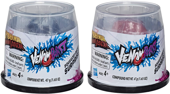 Spider-Man Marvel Maximum Venom, Venom Burst Two Pack, Two 3-Inch Action Figures, Ooze and Two Inner 1-Inch Figures, Ages 4 and Up