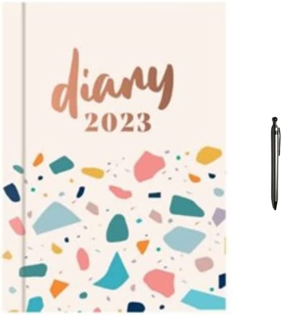 Image of 2023 Diary Pocket Copper Foil Week To View- Pink Diary
