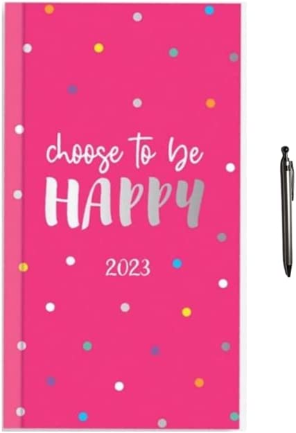 Image of 2023 Diary Slim Week To View - Pink Choose To Be Happy
