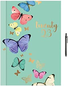 Image of 2023 Diary Pocket Week To View - Blue Butterfly