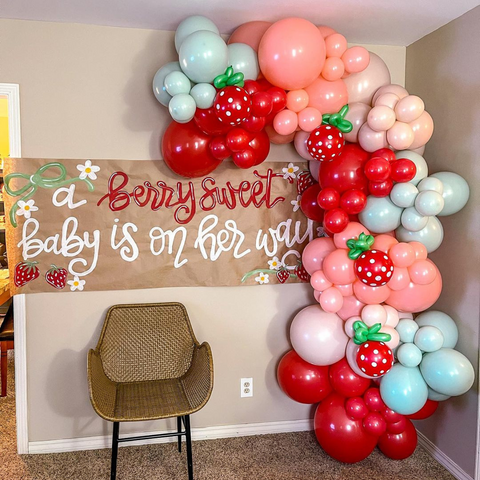 Berry Sweet Baby Shower Decorations - macymadeeventplanning