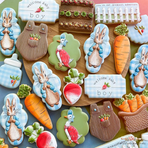 Peter Rabbit Baby Shower Favors - thatgirlwhobakescookies