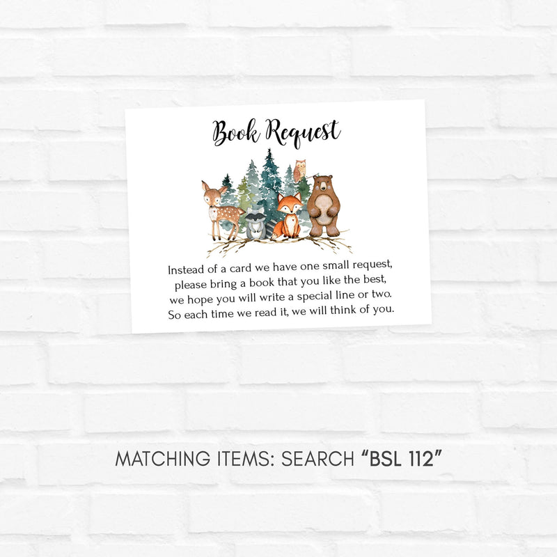 Book Request Card Animals Free Printable