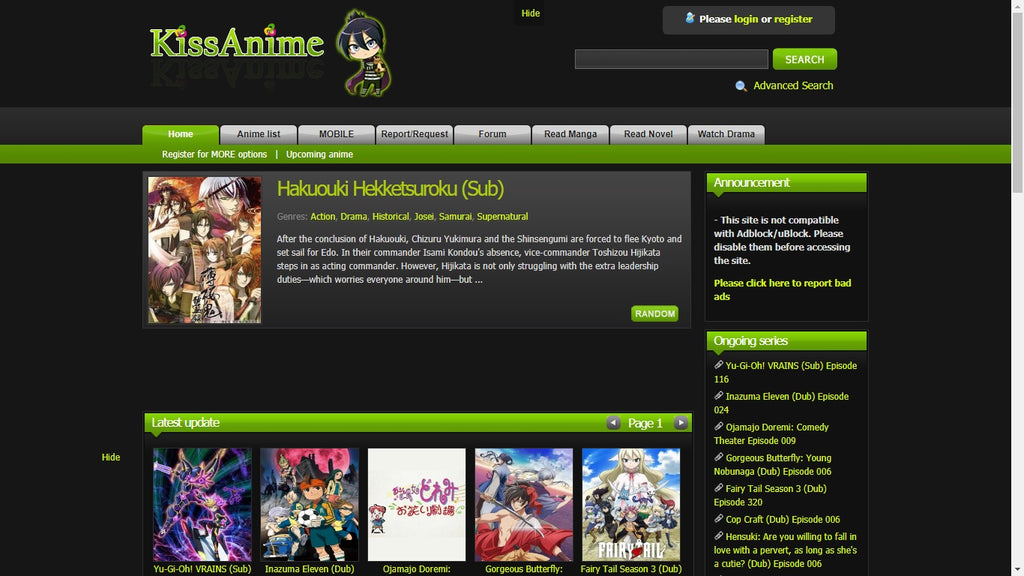 Dubbed Anime Websites Free