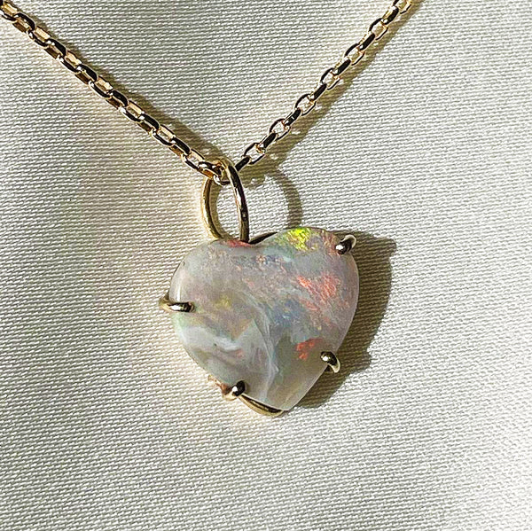 opal heart custom made