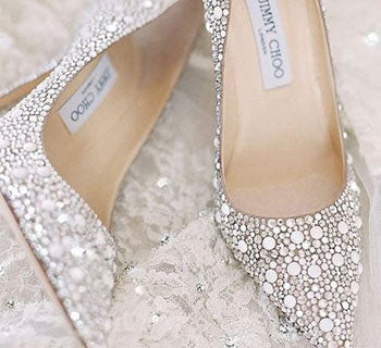 glitter bridal shoes