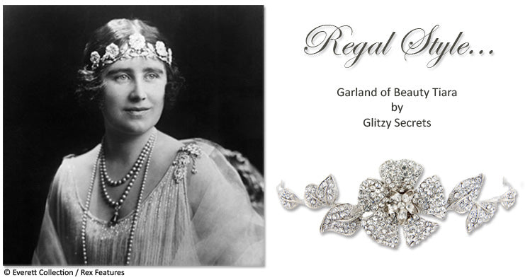 The Queen Mother wears The Strathmore Rose Tiara