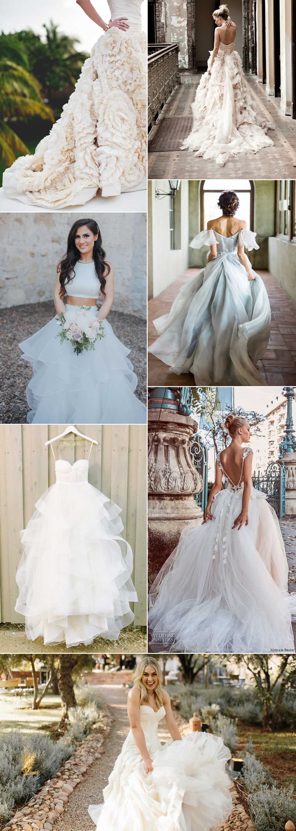 Statement tulle wedding dresses