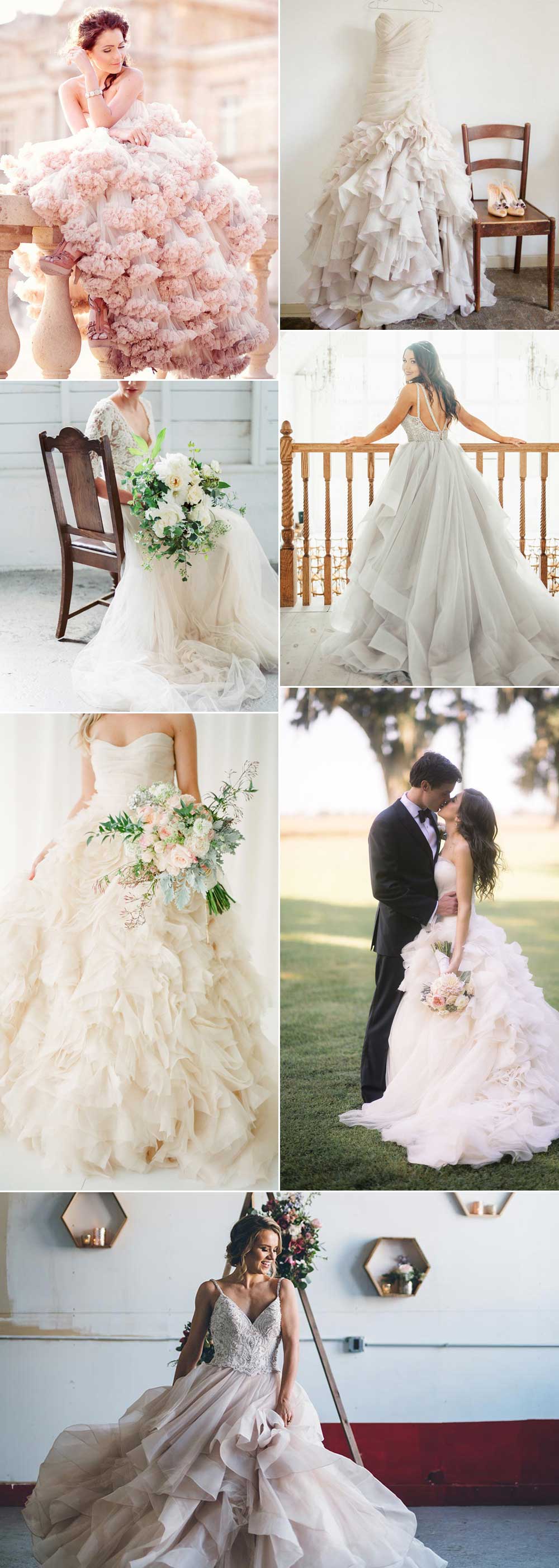 Gorgeous tulle wedding dresses