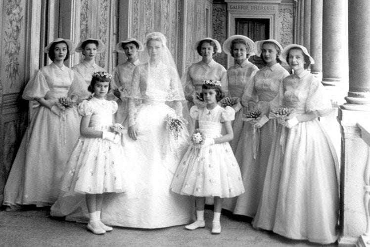 Grace Kelly bridal party