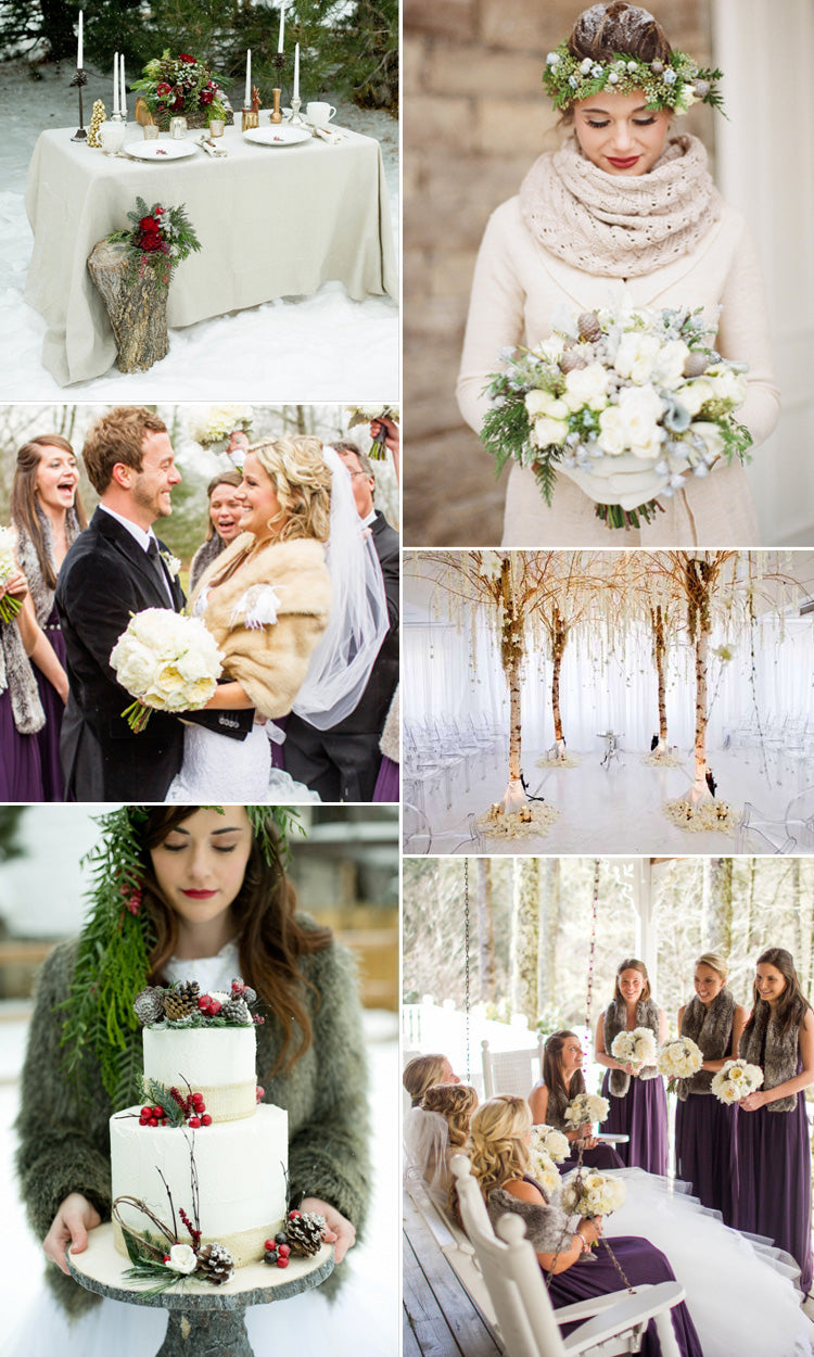 Winter Wedding Decor Ideas - Chic & Festive Winter Wedding Ideas