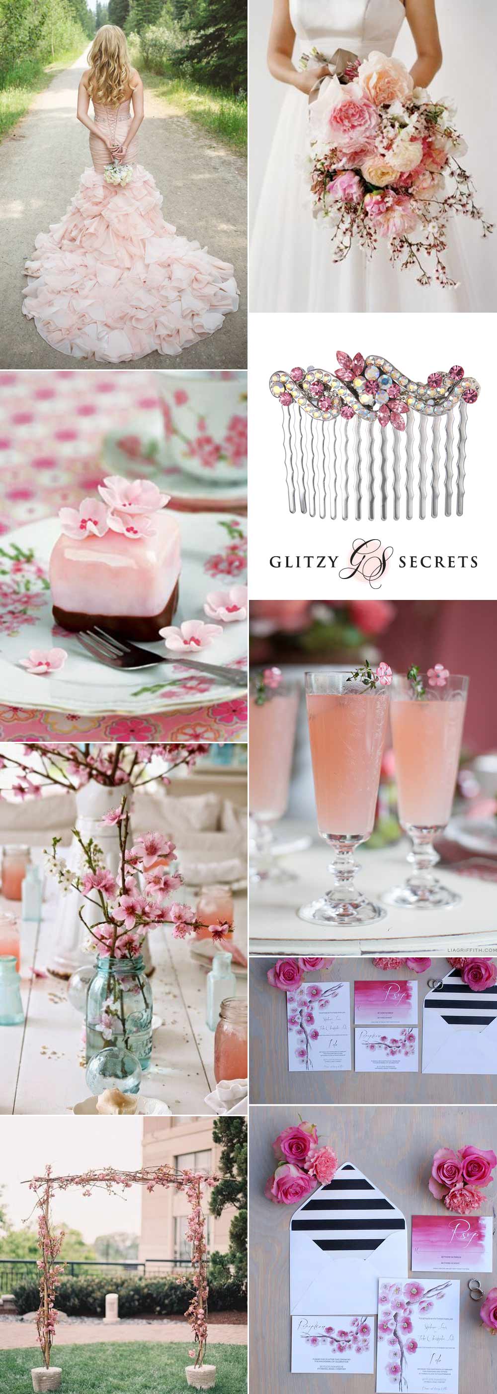 Delicate cherry blossom wedding inspiration