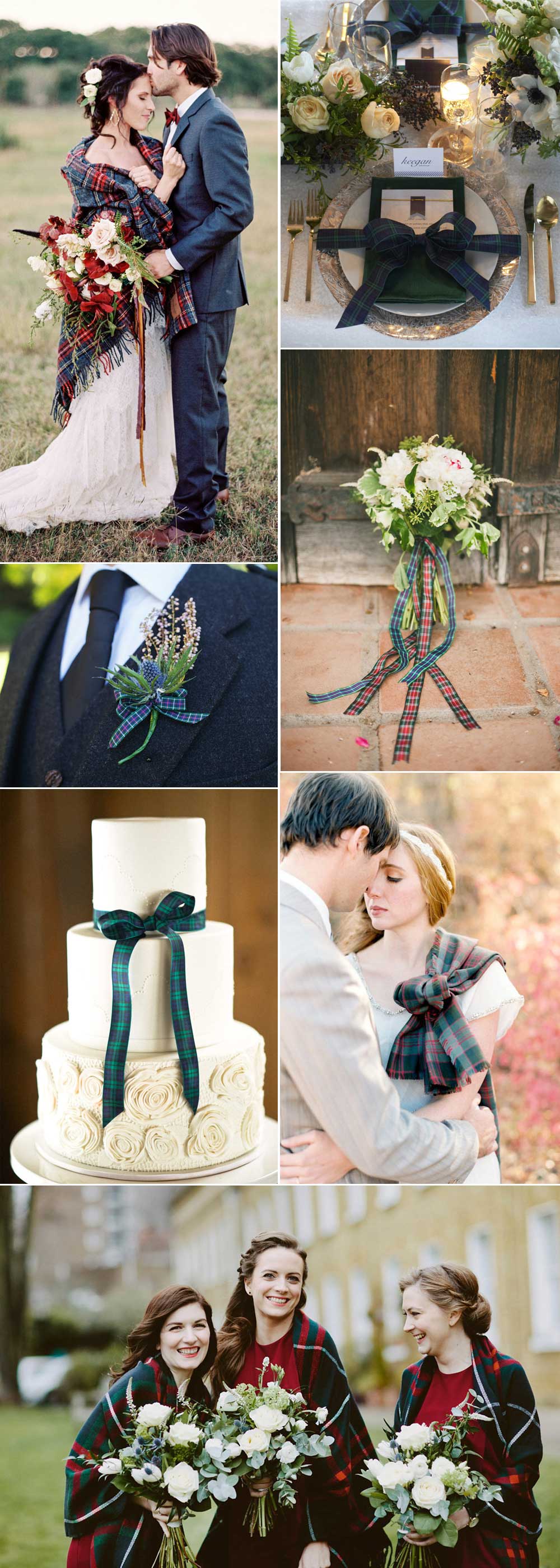 Ideas for a tartan wedding theme
