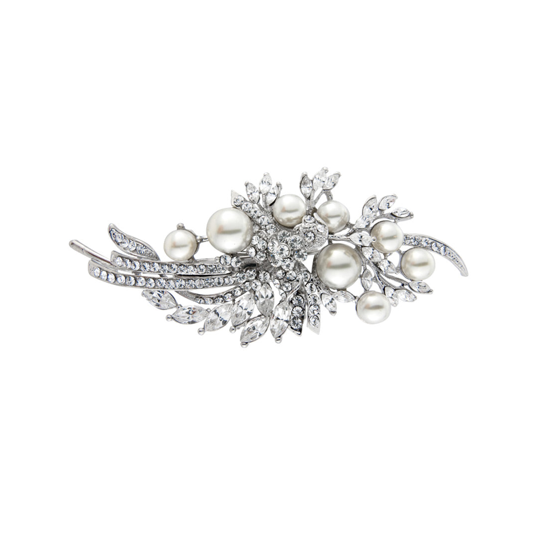 Blooms of Elegance Pearl Bridal Headpiece | Glitzy Secrets