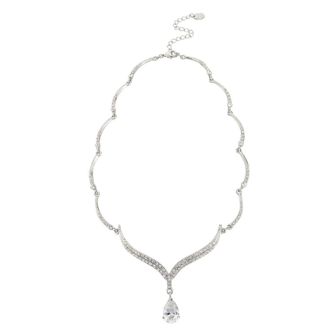 Heart of Sparkle CZ Pendant Necklace | Glitzy Secrets