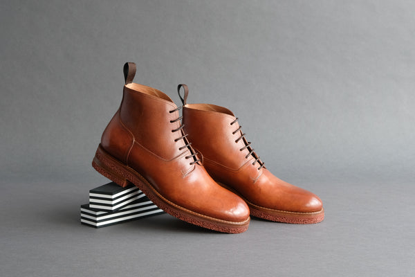 TwoOneSeven.Roan Countryman Derby Boots from Horsehide