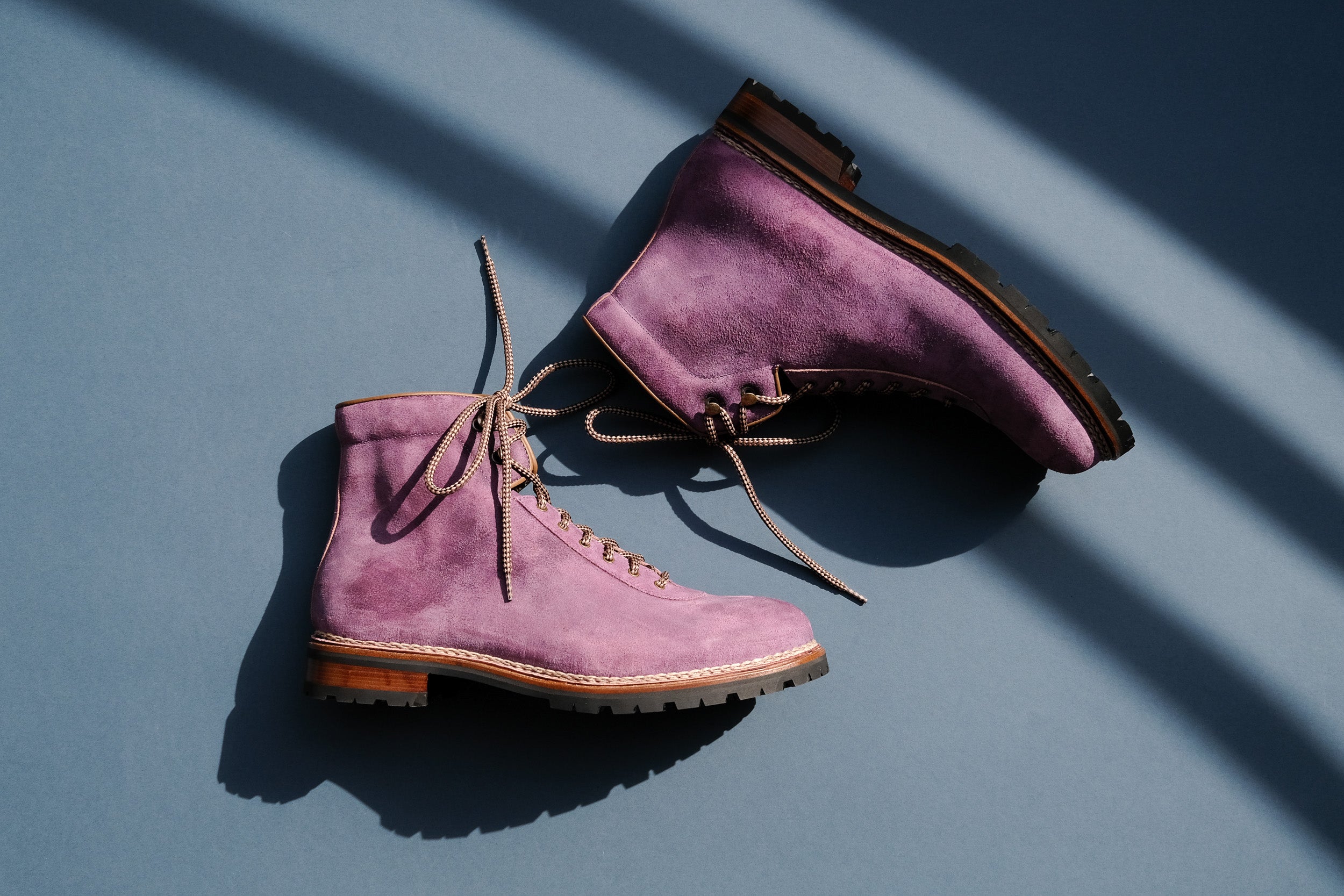 Zonkey Boot Norvegese mountain boots from Vacchetta Rovescio color Viola