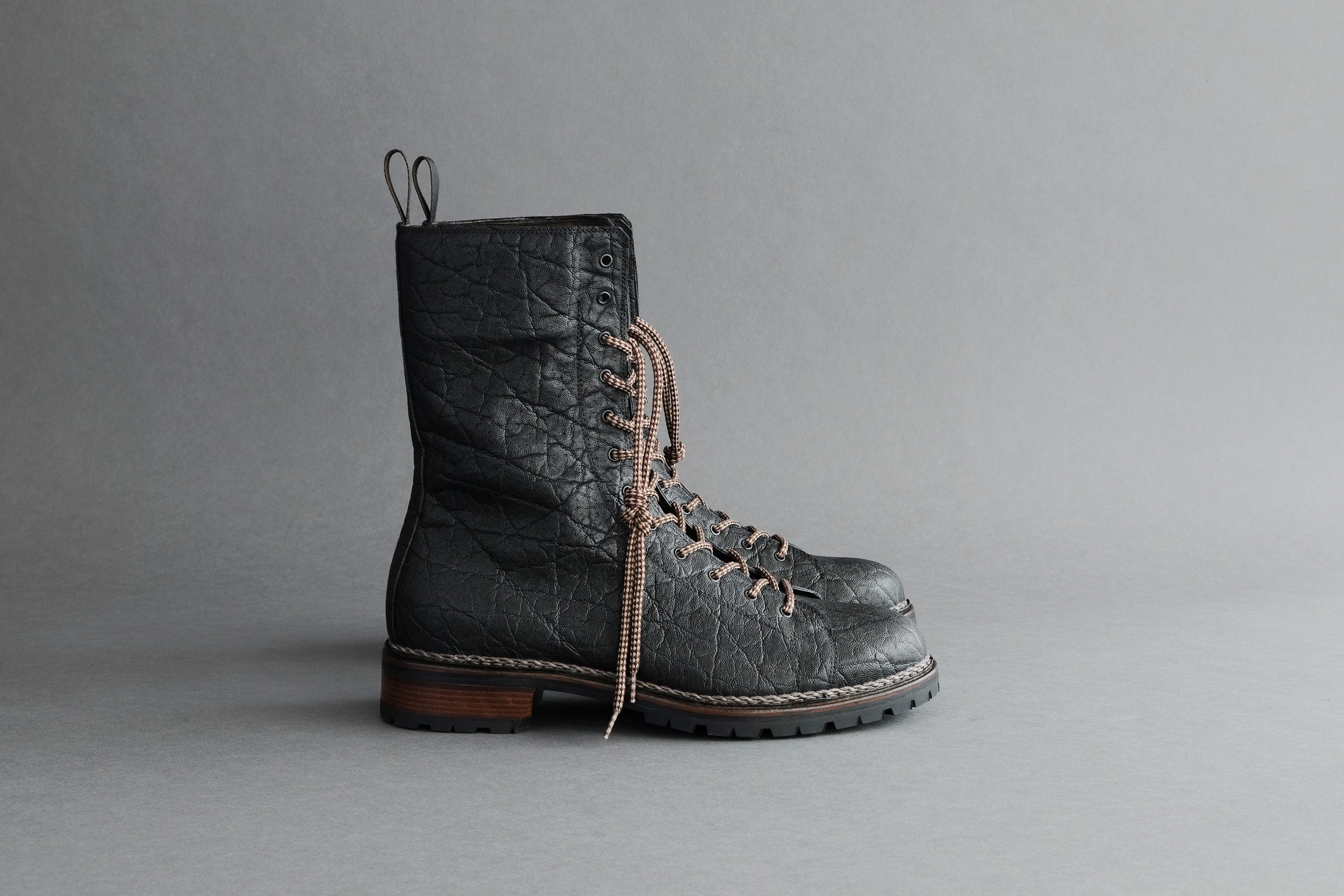Zonkey Boot Parachute boots in elephant leather with Norvegese rubber soles