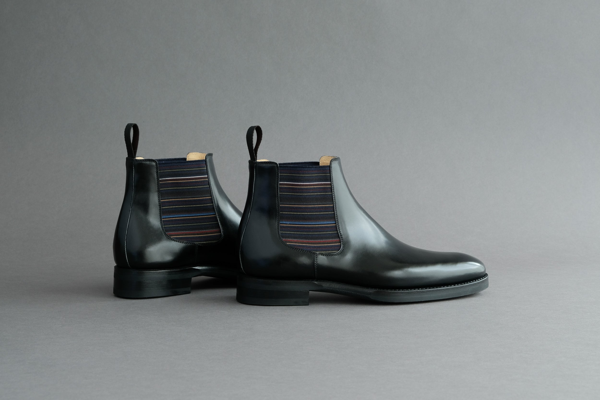 Zonkey Boot hand welted Chelsea boots made from black Horsehide