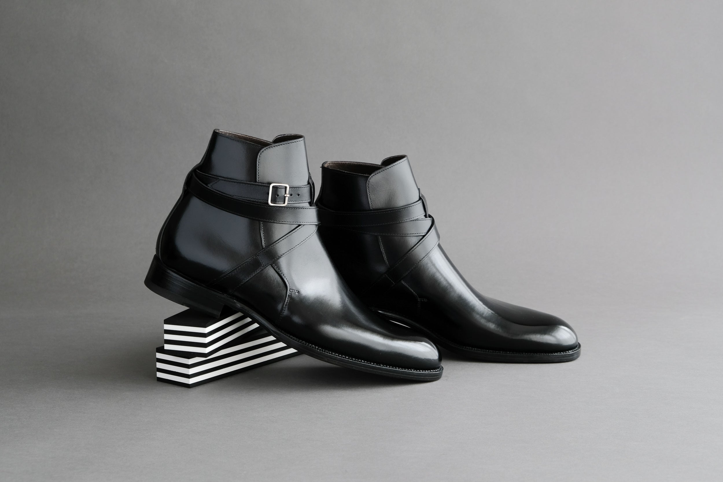Zonkey Boot hand welted Jodhpurs from black French Aniline Calf
