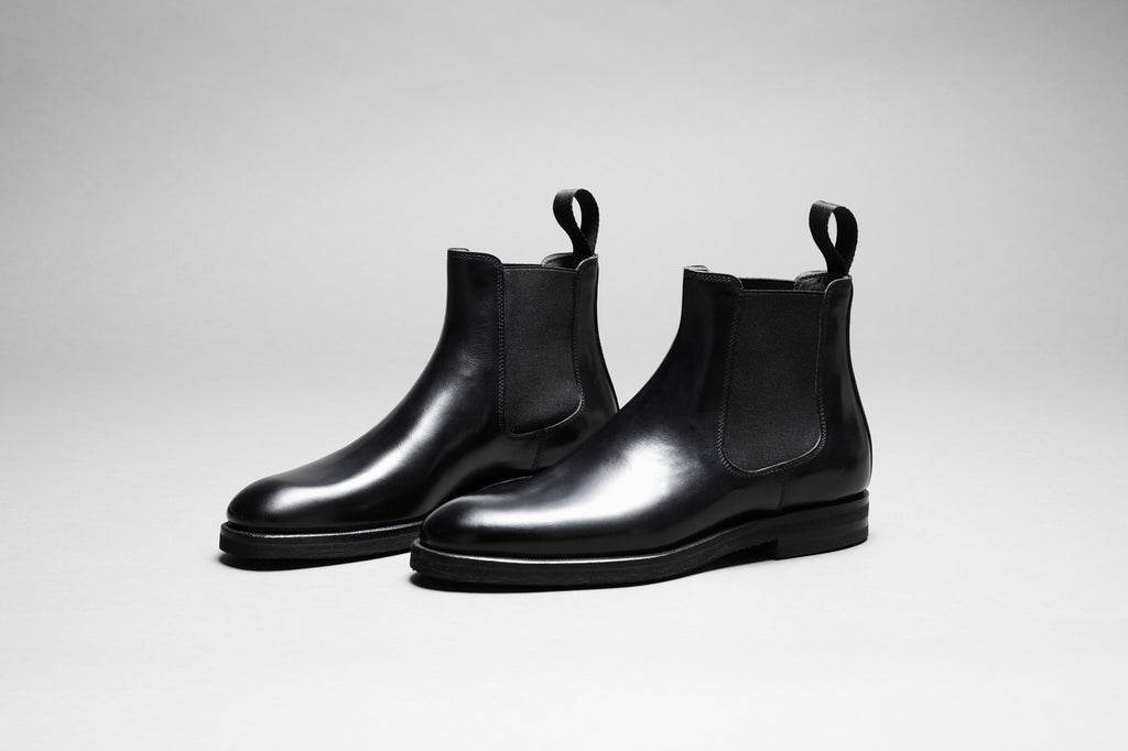 Zonkey Boot ladies Chelsea boots from black calf leather