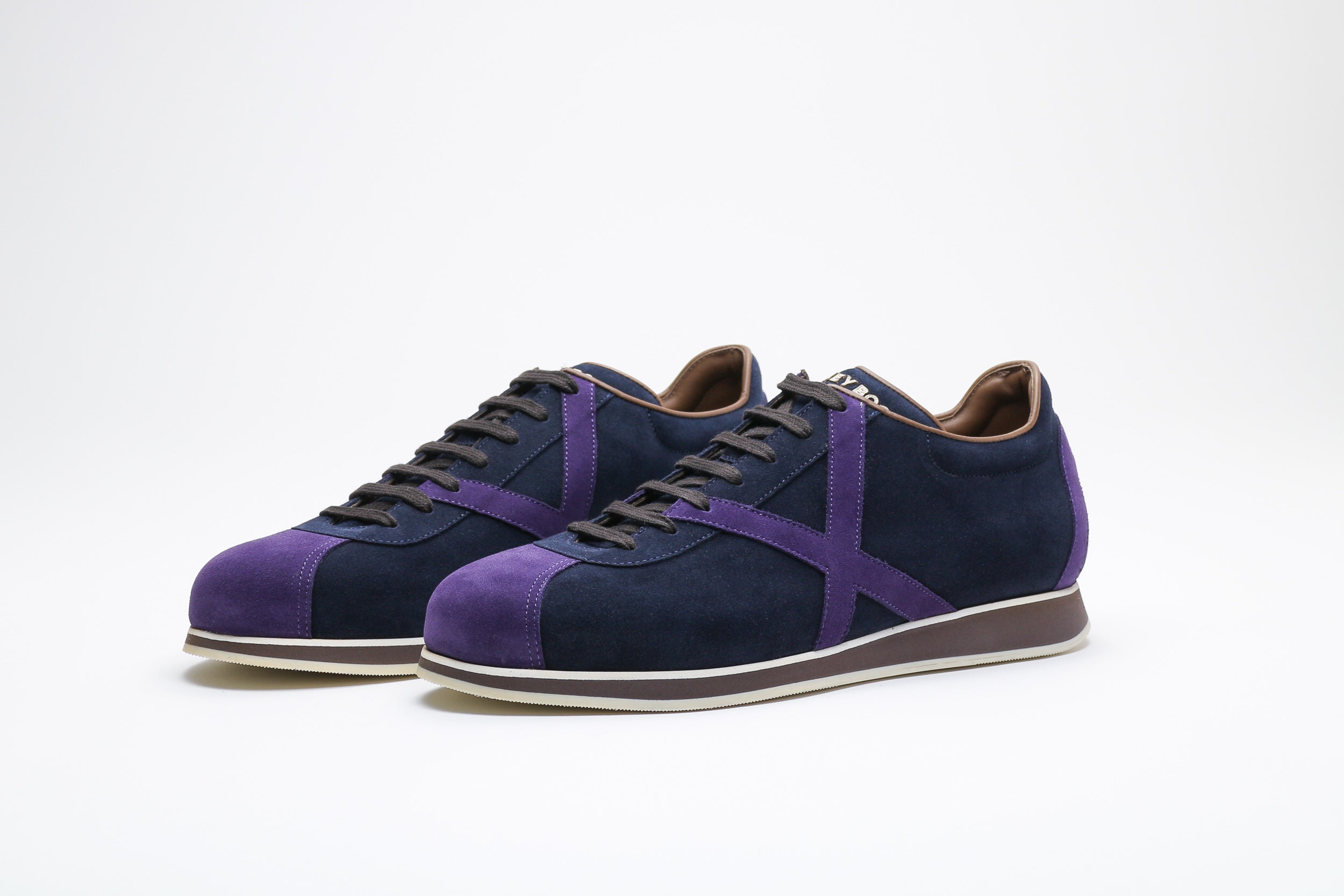 Zonkey Boot sneakers from dark blue and purple suede