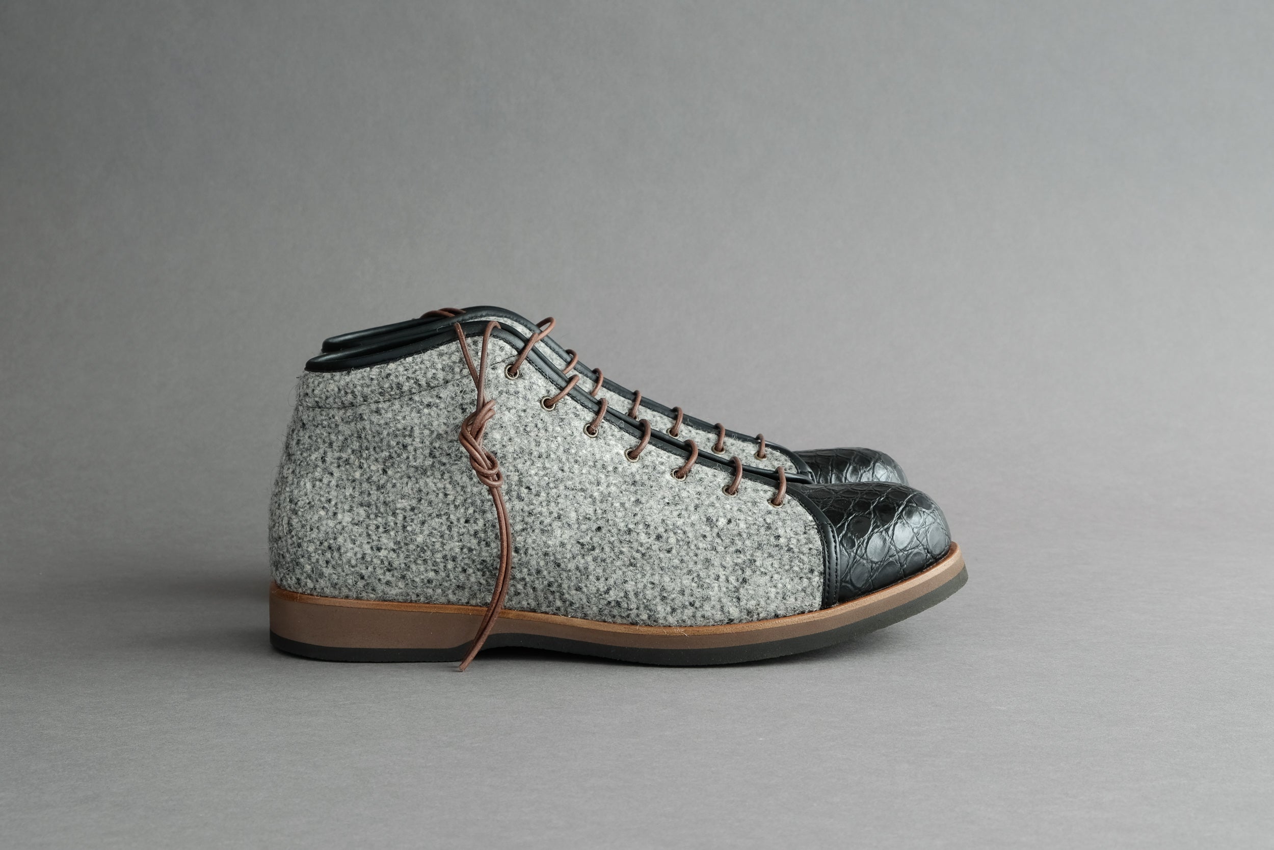 Zonkey Boot urban sports boots from crocodile leather and wool