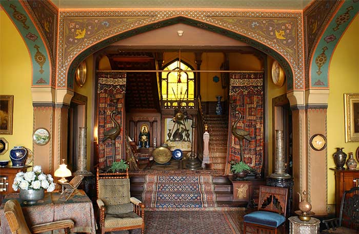 Tudor Arch in Olana Historic Site Main Parlor