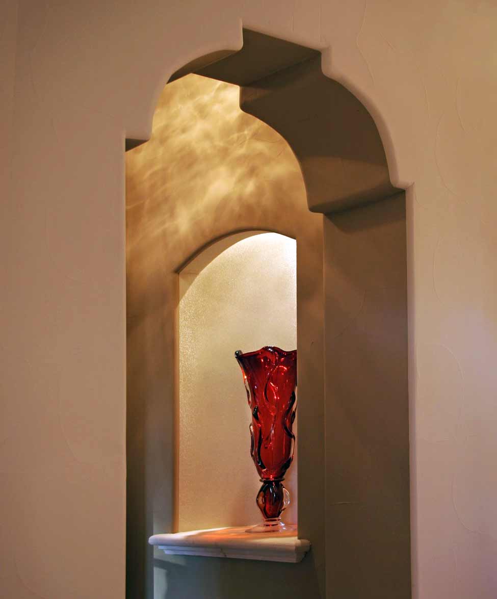 Spanish Corbel Arch with arched wall niche