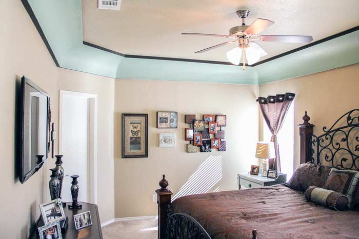 Tray Ceiling in Master Bedroom  - Cove Ceiling Design