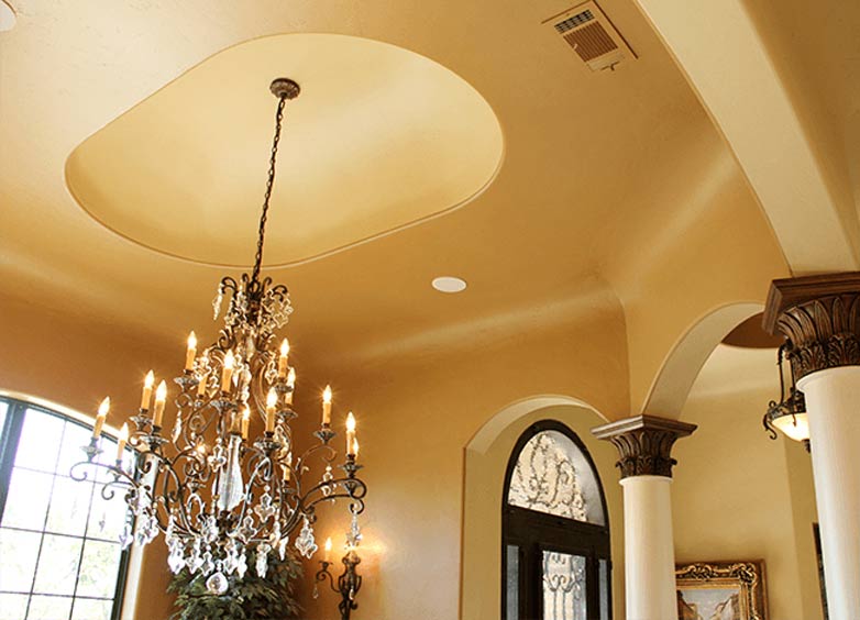 Elongated Dome Ceiling In The Dining Room