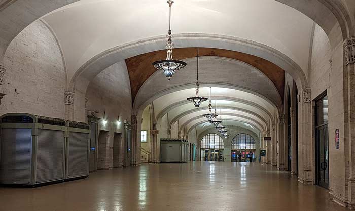 Graybar's Passage in Grand Central Station is lined with Elliptical Arches