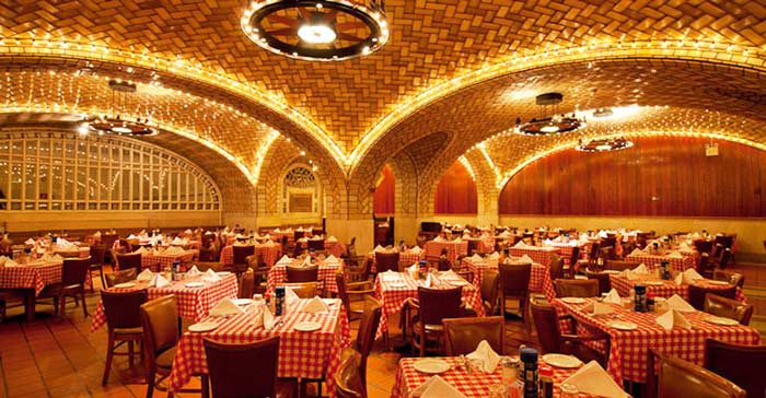 The Oyster Bar restaurant in Grand Central Station with it's amazing Igloo Vault ceilings