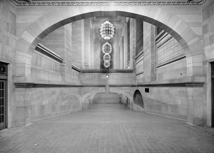 Dual Radius Arches line one of the ramps in Grand Central Terminal