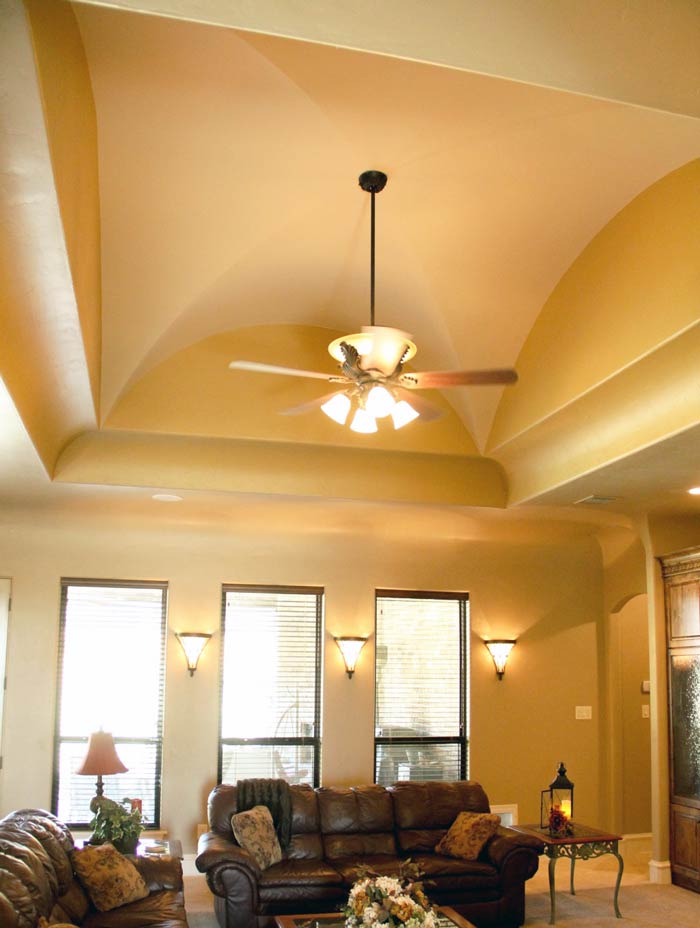 Groin Vault and Cove Ceiling in Modern Living Room