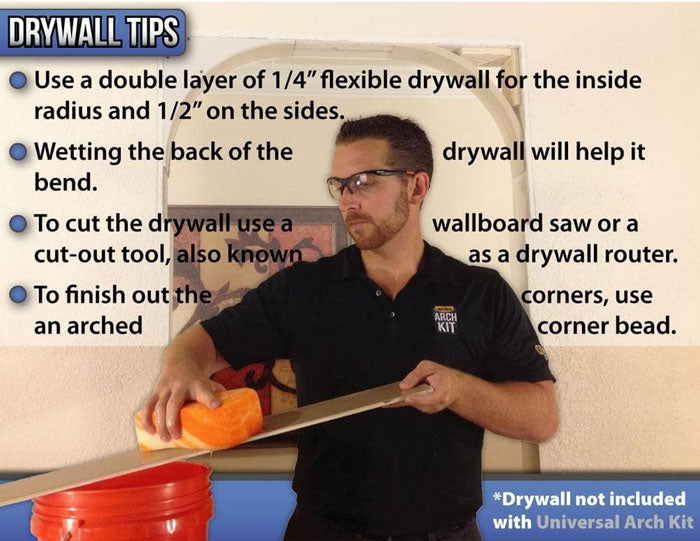 Universal Arch Kit Drywall Tips