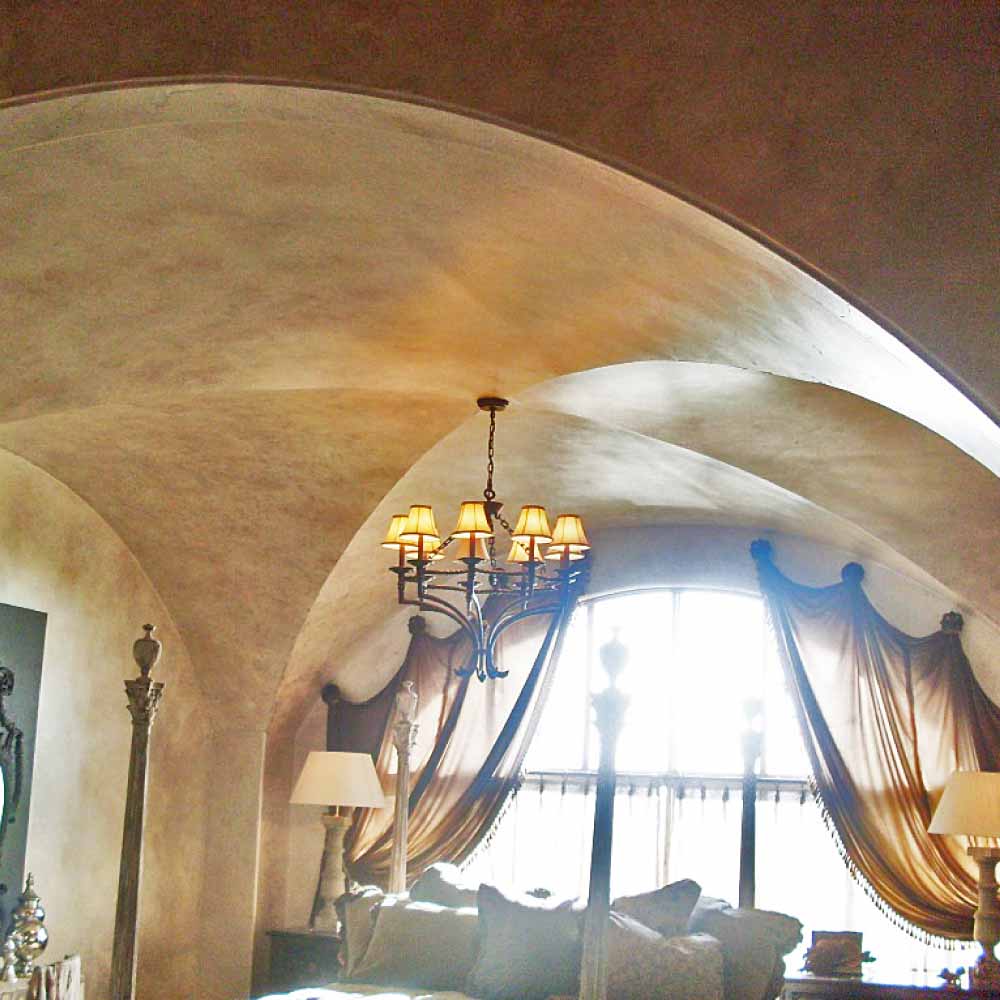 Groin Vault Ceiling in Master Bedroom