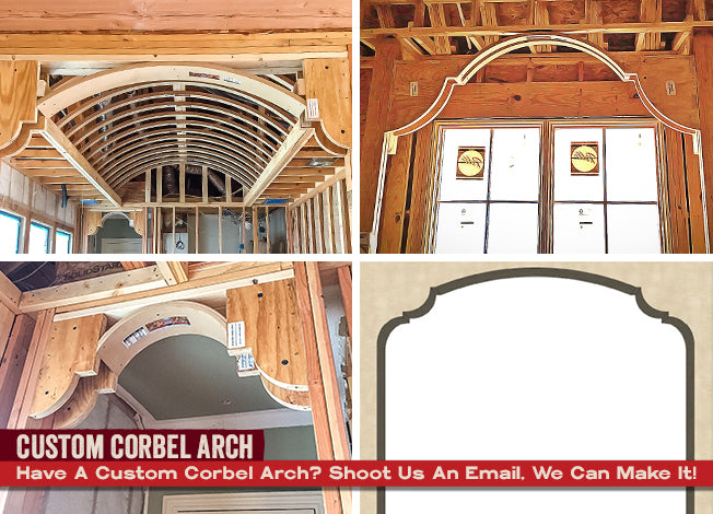 Corbel Arches go great in any area of the home