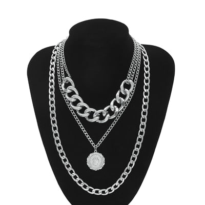 Gothic Style Gold Chain Necklace for 